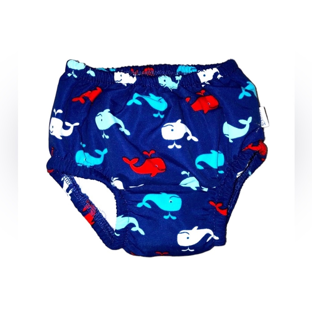 I Play Swim Diaper Size 3-6 Months Whales Swim Diaper 3-6 Months
